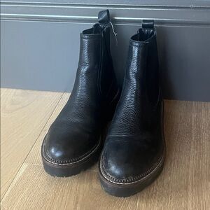 Black Leather Men's Chelsea Boots